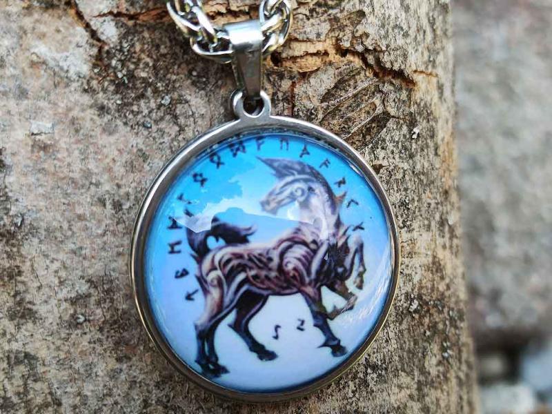 Sleipnir, Odin's eight-legged horse,